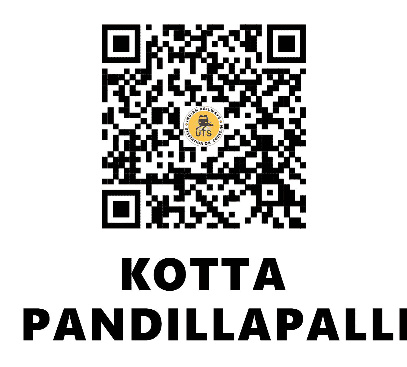 UTS QR Code for KOTTA PANDILLAPALLI - KPLL (SC - ANDHRA PRADESH)